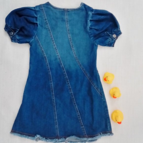 HABITUAL GIRL Kids Denim Dress - Picture 2 of 4
